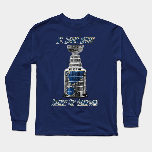 Blue Stanley Long Sleeve T-Shirt by DistractedGeek